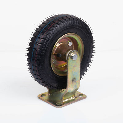 8 Inch Fixed Castor Caster Pneumatic Tyres Tyre  Wheel Trolley Cart Wheelbarrow