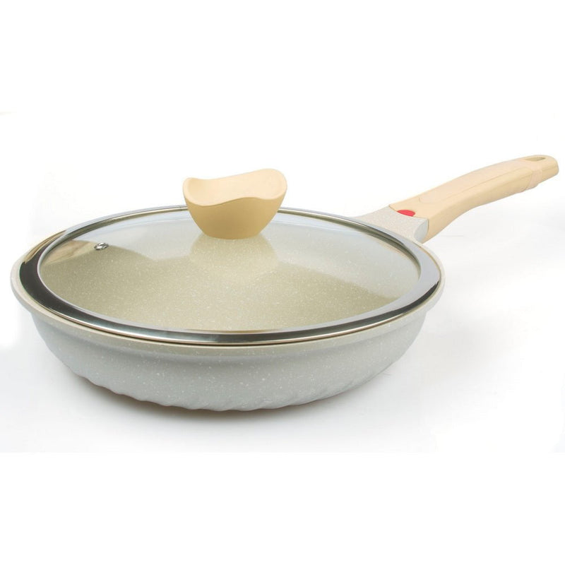 28cm Deep Frypan Fry pan Wok Non-Stick Ceramic Coating With Lid