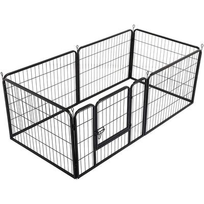 6 Panel Pet Dog Cat Bunny Puppy Play pen Playpen 60x80 cm Exercise Cage Dog Panel Fence