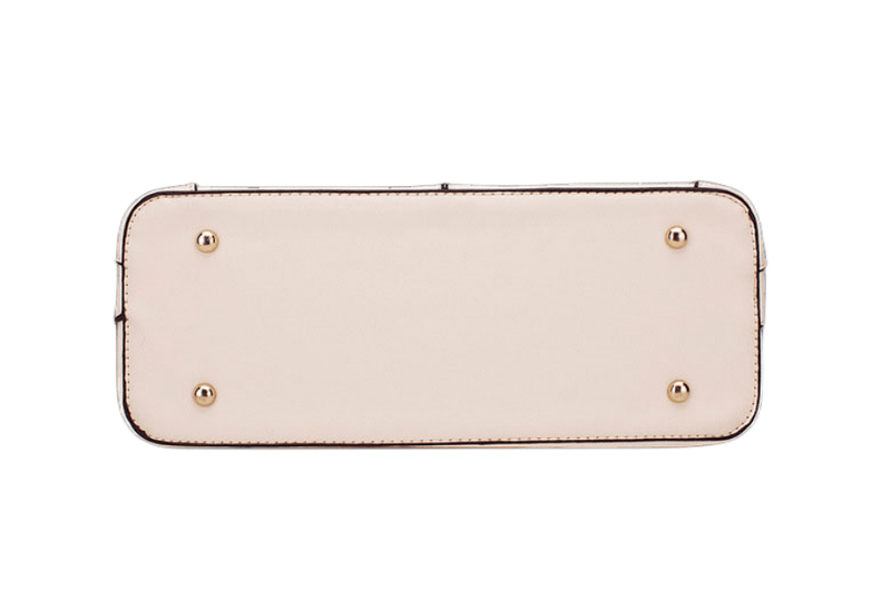 Unique Cream White Fashion Hand bag with real leather