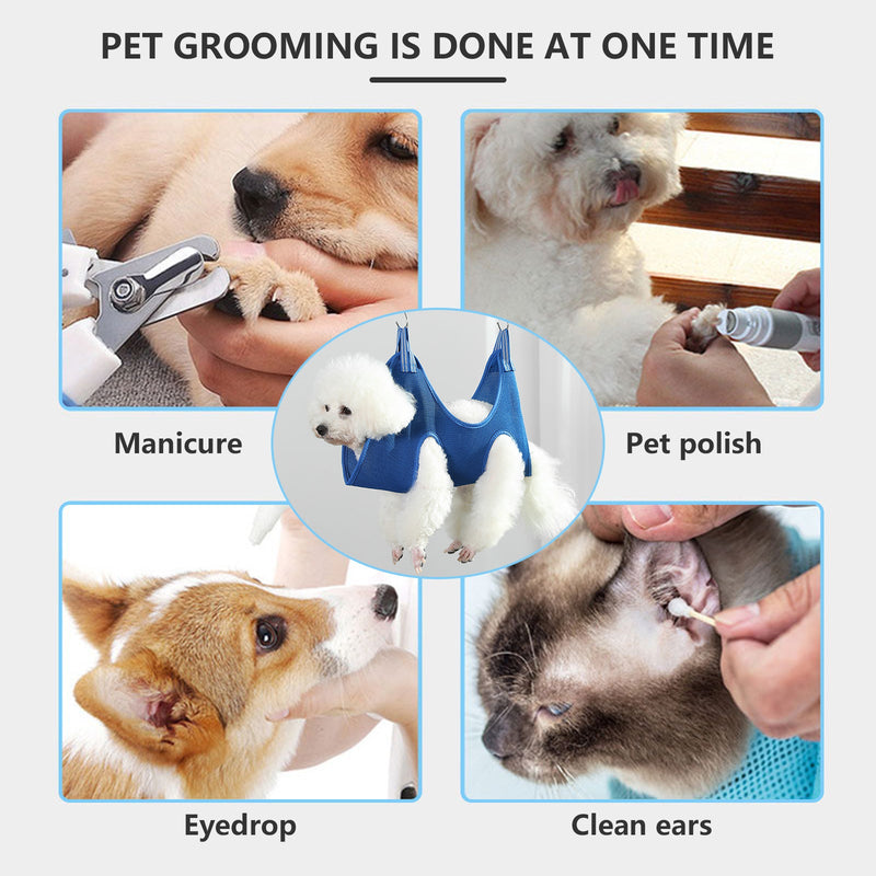 Pawfriends Pet Beauty Hammock Cat Dog Care Nail Trimming Grooming Bag For Medium-Sized Pet