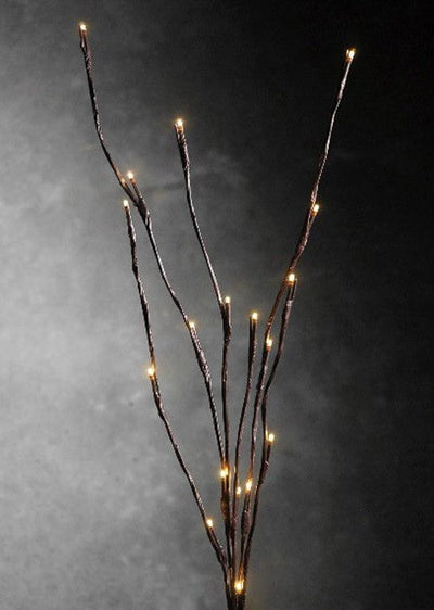 10 Sets of LED Light Bunch Stem - Warm White BATTERY fairy lights - 50cm high 20 bulbs/petals