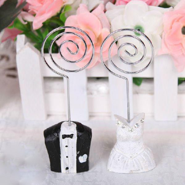 100 Bulk Buy Pack of 50 Bride 50 Groom Wedding Name Card Place Stand - Wedding Table Decoration Bomboniere Favour Gift