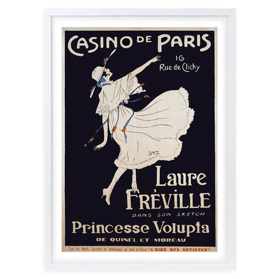 Wall Art's Casino Des Paris Large 105cm x 81cm Framed A1 Art Print