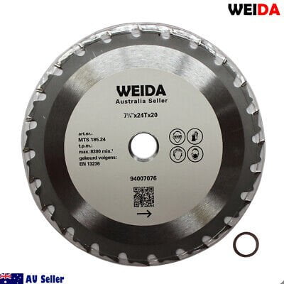 185mm Wood Circular Cutting DiscSaw Blade  7-1/4” 24T Bore 30/25.4mm Quality