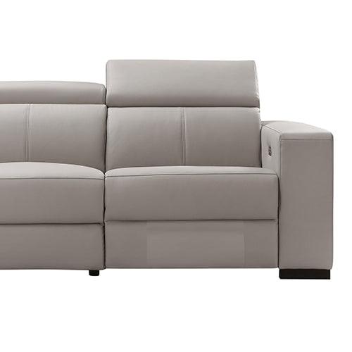 Washington Genuine Leather 6 Seater Corner Sofa With 2 Electric Recliners And Reversible Console