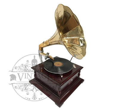 Vintage 'His Master's Voice' Gramophone (250 mm vinyl Record)