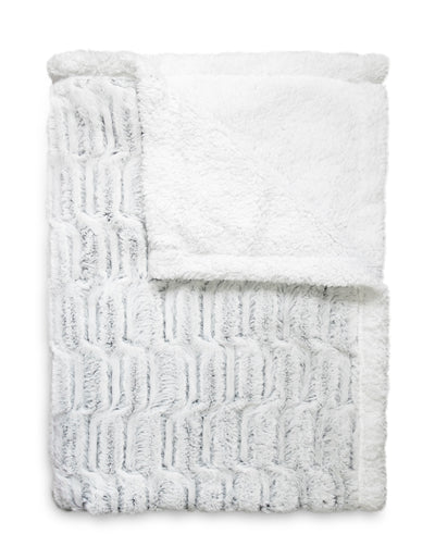 Houston  HOODED SNUGGLE FAUX FUR BLANKET - 130X180CM