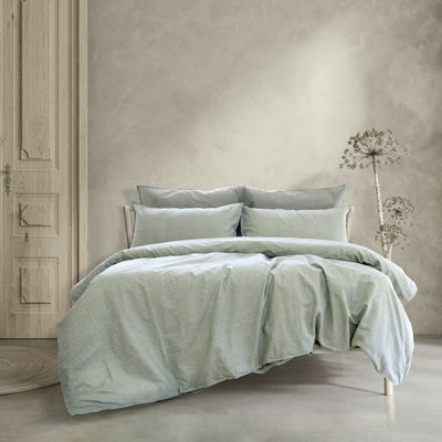 Embre Linen Look Washed Cotton QUILT COVER SET - QUEEN