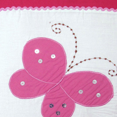 Bindi Butterfly Embroidered Quilt Cover Set Single