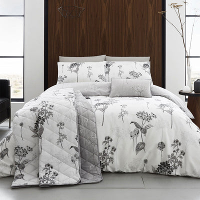 Coverley Grey Quilt Cover Set Super King