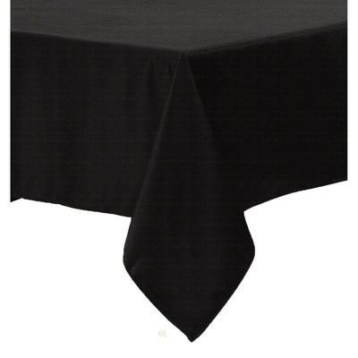 Polyester Cotton Tablecloth Black 150 x 220 cm