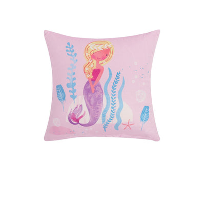 Happy Kids Under the Sea Filled Square Cushion