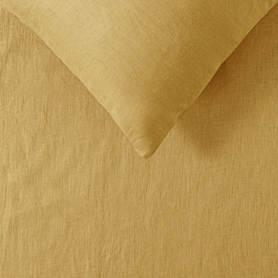 Vintage Design Homewares 100% Linen Ochre Sheet Set Queen