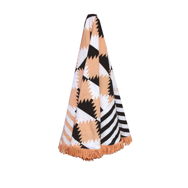 J.Elliot Home Arctic Round Cotton Turkish Towel Peach