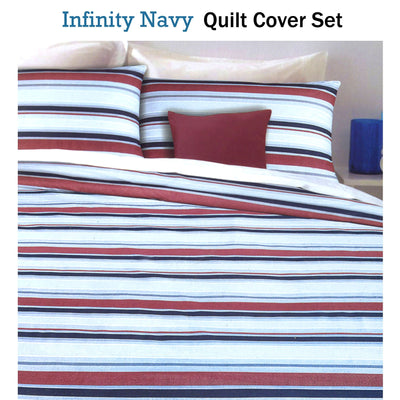 Apartmento Infinity Navy Quilt Cover Set King