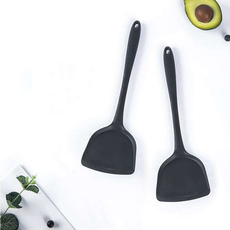 Justcook JSHS-GJC01-2 Silicon Wok Turner Utensil Spatula - Black