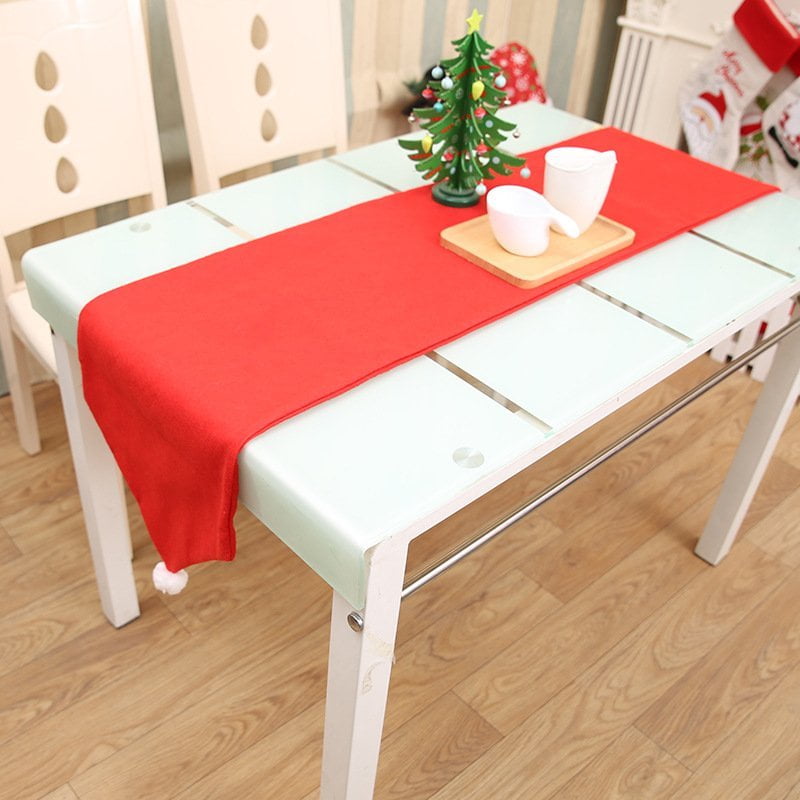 Christmas Chair Covers Tablecloth Runner Decoration Xmas Dinner Party Santa Gift, Table Cloth (130x180 cm)
