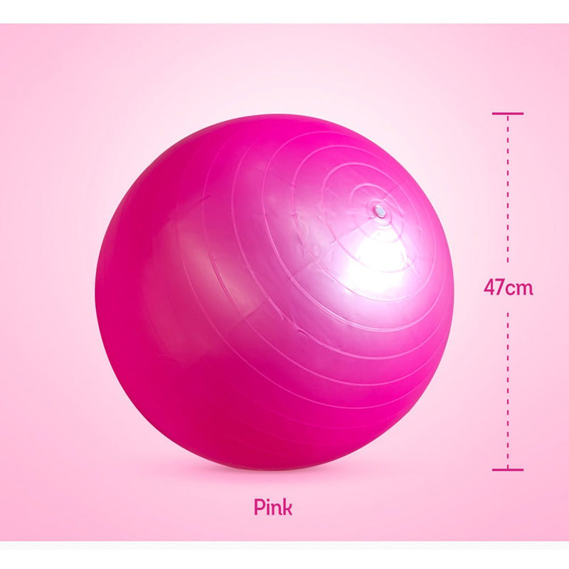 Yoga Ball Home Fitness Exercise Balance Pilates Inflatable 47cm