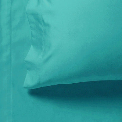 1000TC Ultra Soft Fitted Sheet & 2 Pillowcases Set - Double Size Bed - Teal