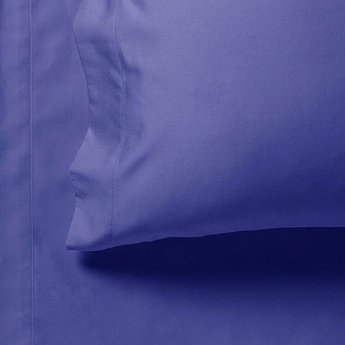 1000TC Ultra Soft Double Size Bed Royal Blue Flat & Fitted Sheet Set