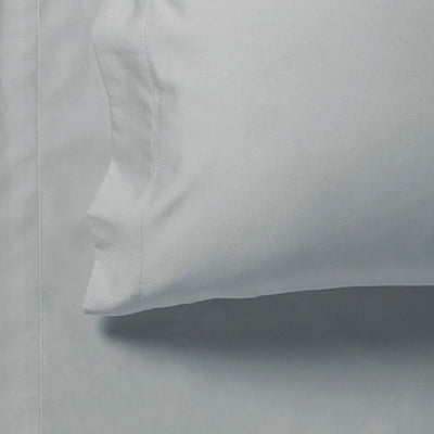 1000TC King Size Bed Soft Flat & Fitted Sheet Set Silver