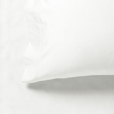 1000TC Ultra Soft King Single Size Bed White Flat & Fitted Sheet Set