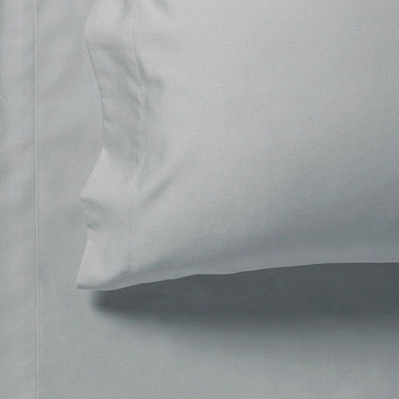 1000TC Ultra Soft Fitted Sheet & Pillowcase Set - Single Size Bed - Silver