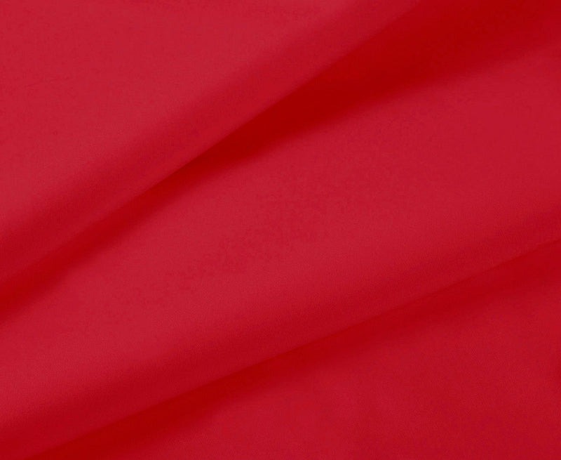 1000TC Ultra Soft Super King Size Bed Red Flat & Fitted Sheet Set