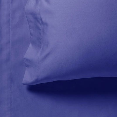 1000TC Ultra Soft Single Size Bed Royal Blue Flat & Fitted Sheet Set