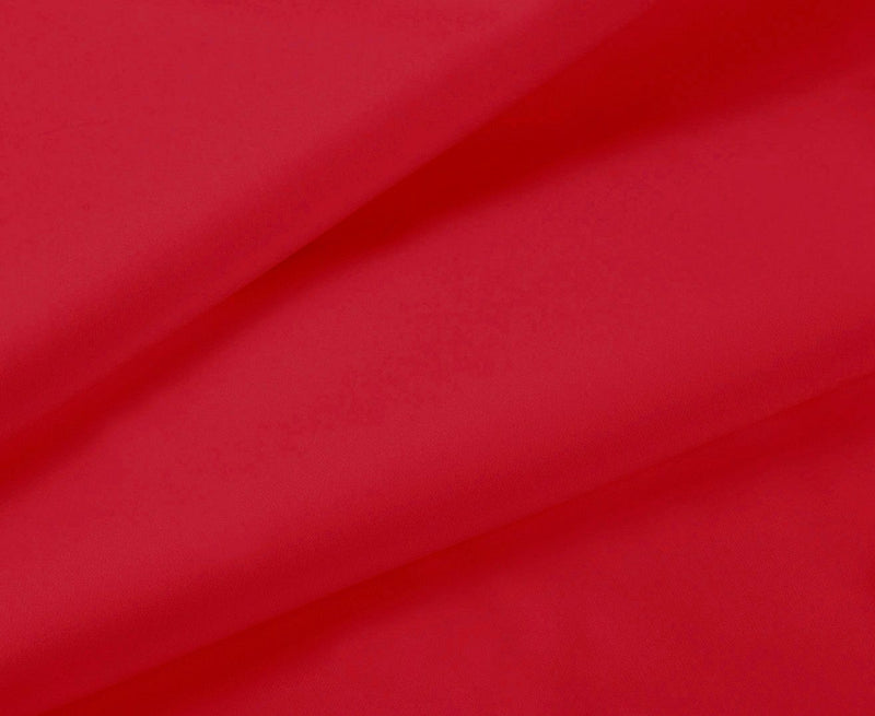 1000TC Ultra Soft Single Size Bed Red Flat & Fitted Sheet Set