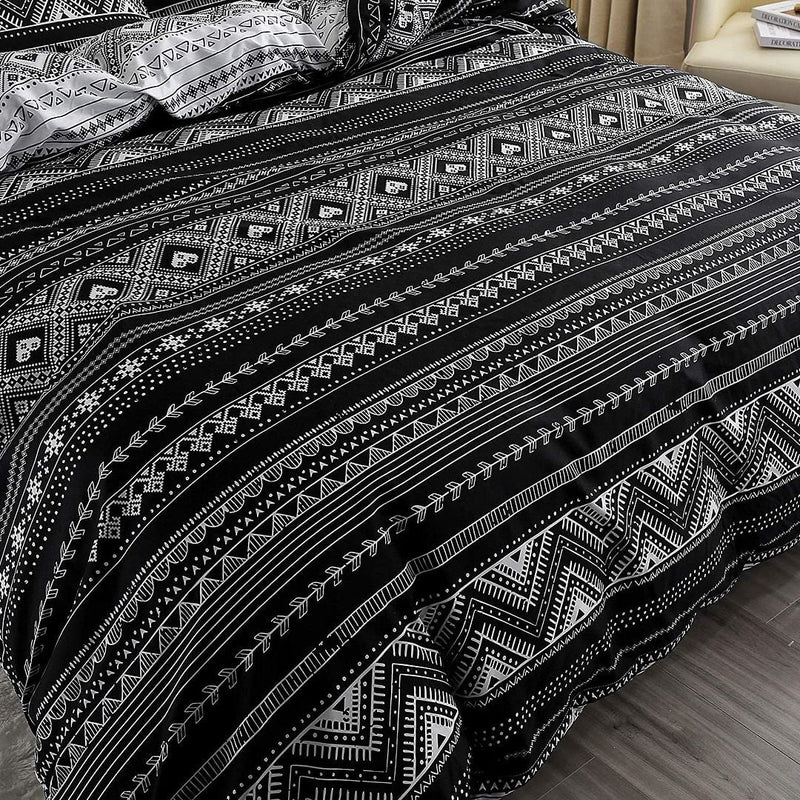 Hugo Reversible King Size Duvet Doona Quilt Cover Set