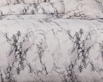 Marble Super King Size Duvet Doona Quilt Cover Set