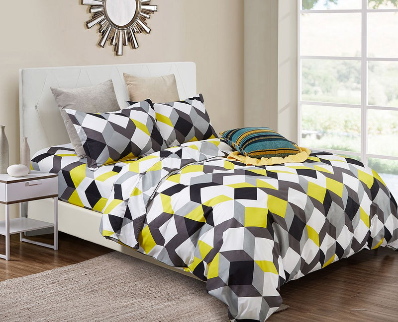 Jensson Super King Size Duvet Doona Quilt Cover Set