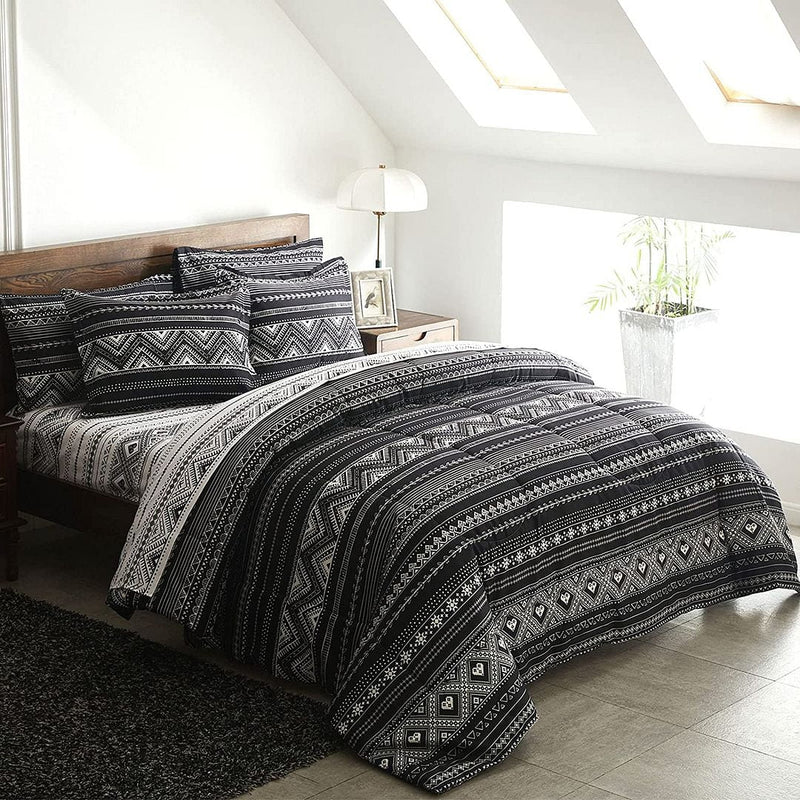 Hugo Reversible Super King Size Duvet Doona Quilt Cover Set