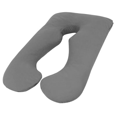Woolcomfort Aus Made Maternity Pregnancy Nursing Sleeping Body Pillow Pillowcase Included Grey