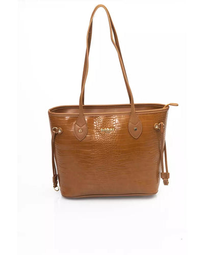 Zip Closure Bag with Internal Compartments and Golden Details One Size Women