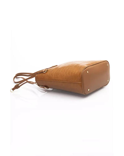 Zip Closure Bag with Internal Compartments and Golden Details One Size Women