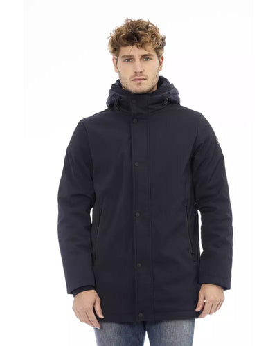 Stylish Long Jacket with External Welt Pockets 3XL Men