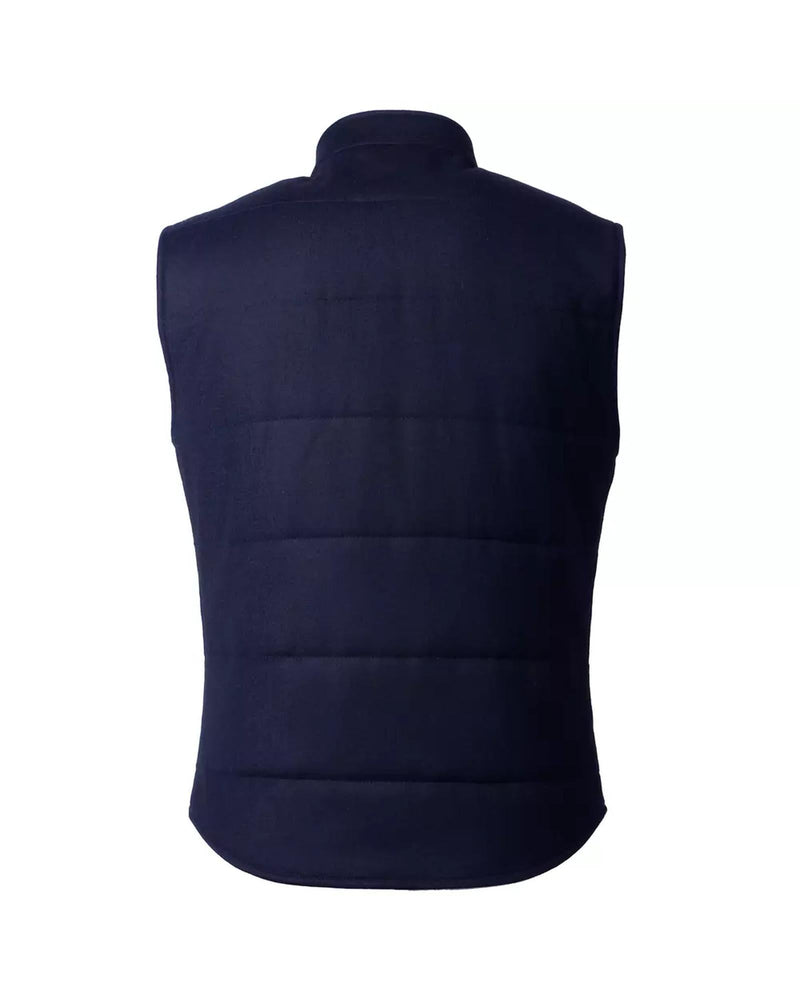 Wool and Cashmere Vest with Button Closure and Multiple Pockets 50 IT Men