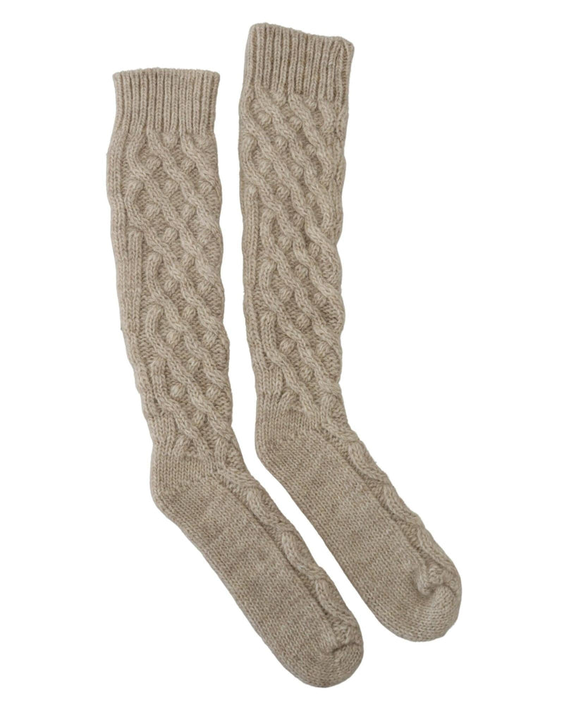 Women Knit Socks with Logo Details One Size Women