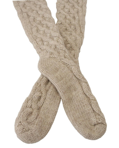 Women Knit Socks with Logo Details One Size Women