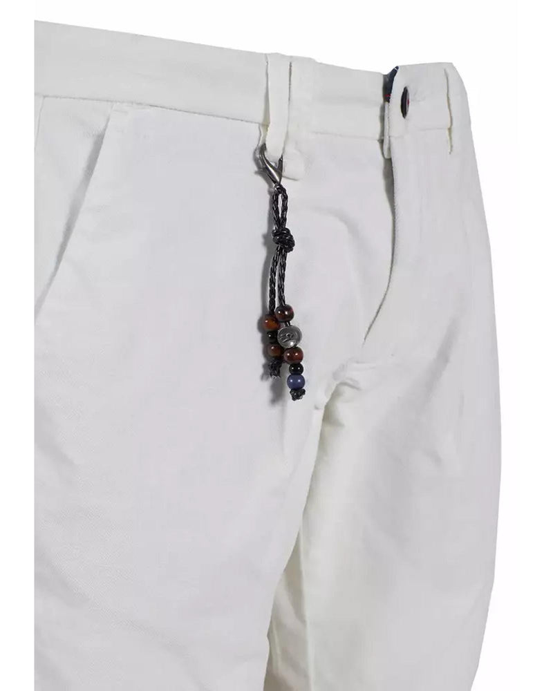 Zee Chino Trousers with Pleats and Five Pockets W32 US Men