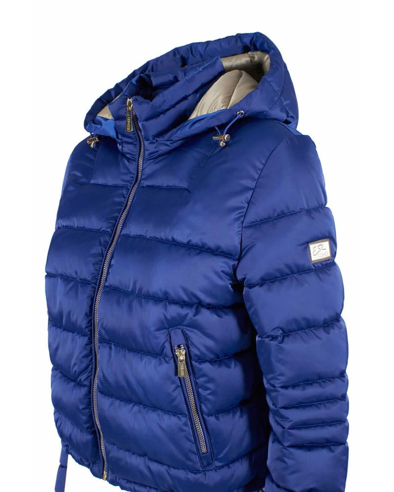 Yes Zee Short Down Jacket with Zip Closure and Hood XS Women