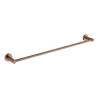 Luxurious Brushed Rose Gold Stainless Steel 304 Towel Rack Rail - Single Bar 800mm