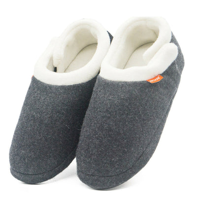 ARCHLINE Orthotic Slippers CLOSED Arch Scuffs Orthopedic Moccasins Shoes - Grey Marle - EUR 35