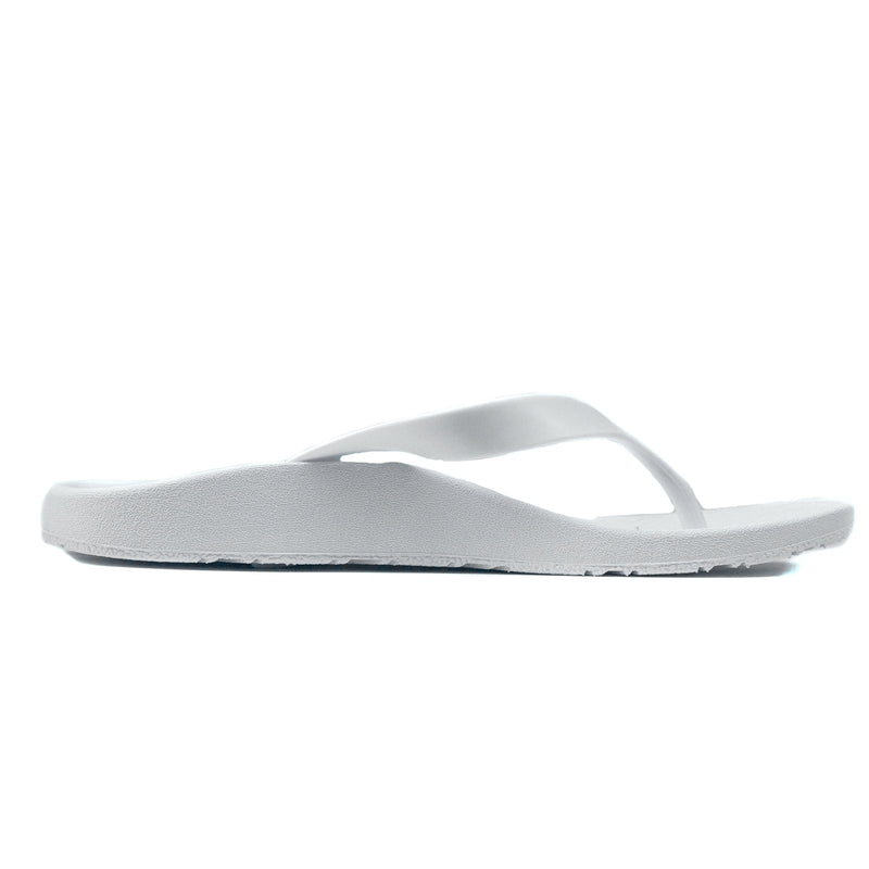 ARCHLINE Orthotic Thongs Arch Support Shoes Footwear Flip Flops Orthopedic - White/White - EUR 45