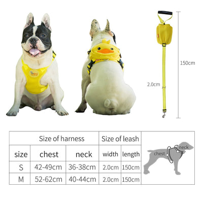 Ondoing Pet Saddle Bag Dog Harness Backpack Hiking Traveling Outdoor Bags Cute Costume (Pink pig bag with leash)M