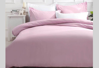 Luxton King Size Pink Color Quilt Cover Set (3PCS)