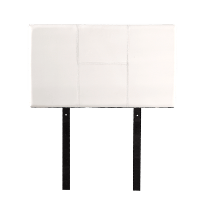 PU Leather Single Bed Headboard Bedhead - White